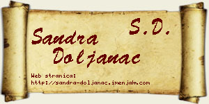 Sandra Doljanac vizit kartica